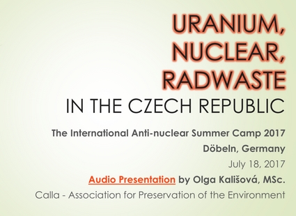Uranium, Nuclear, Radwaste in the Czech Republic [anglicky]