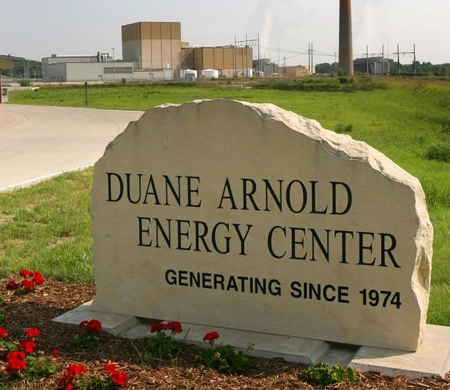 Uzavření reaktoru Duane Arnold ve Spojených státech urychlila větrná kalamita