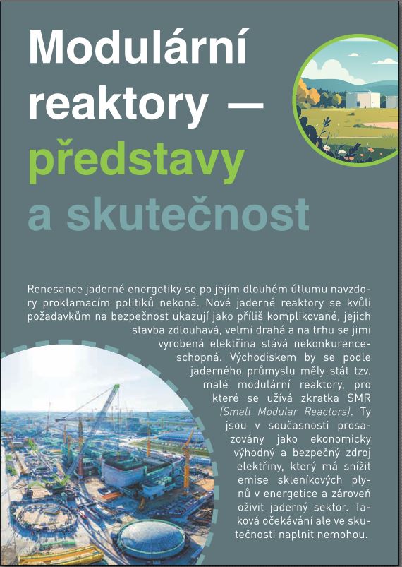 Modulární reaktory — představy a skutečnost