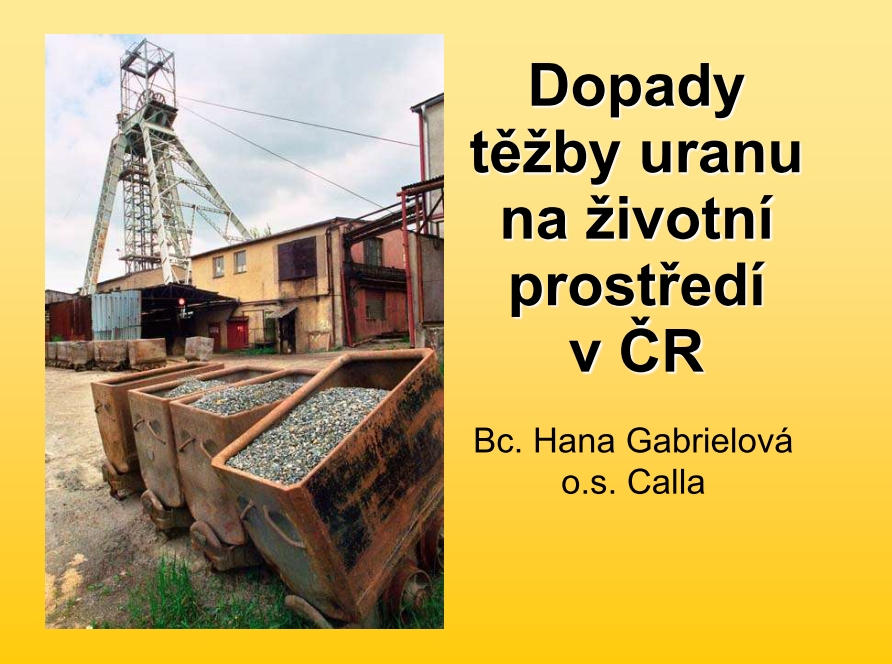 Dopady těžby uranu na životní prostředí v ČR