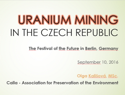 Uranium mining in the Czech republic [anglicky]